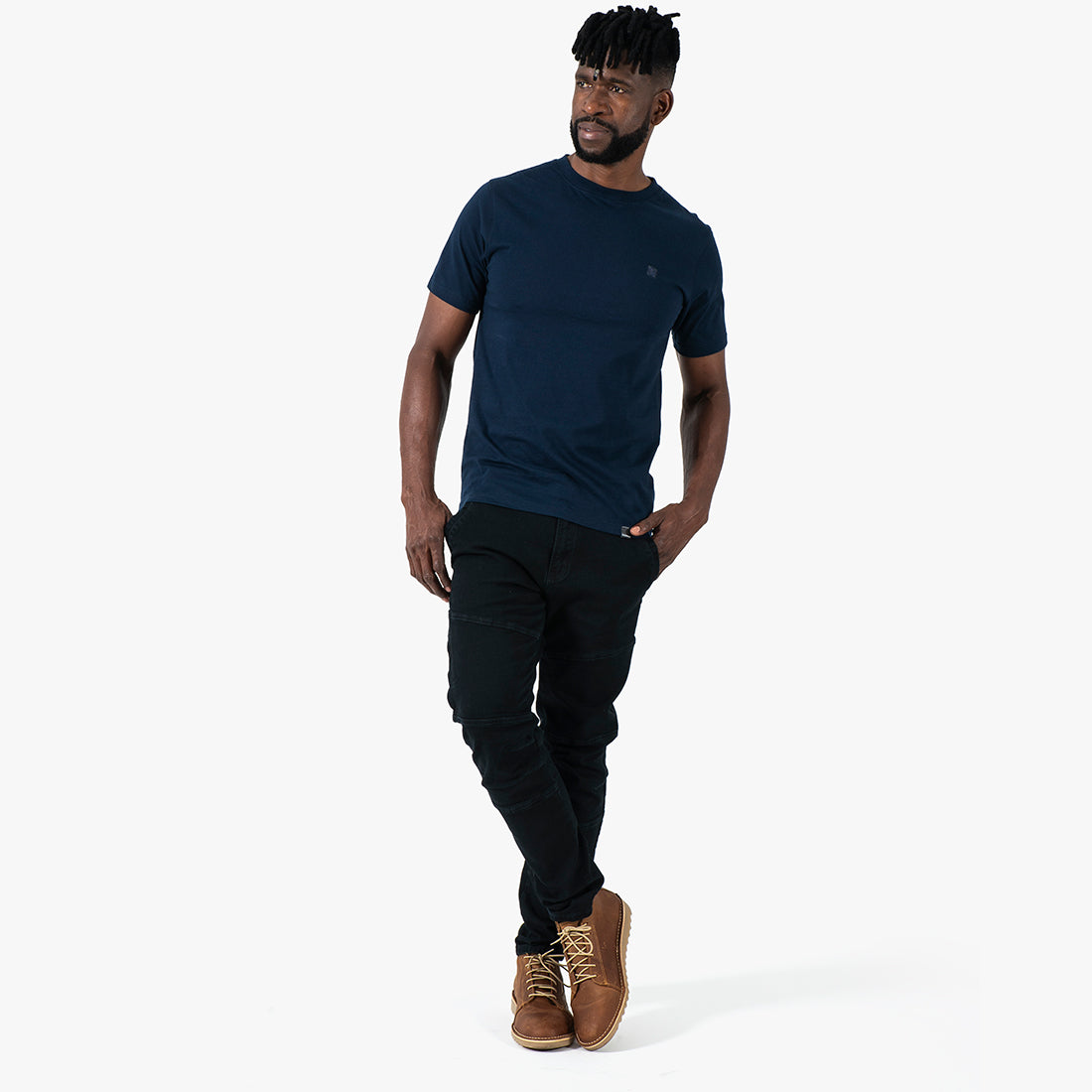 Helix T-Shirt Navy - T-Shirts Curve Gear