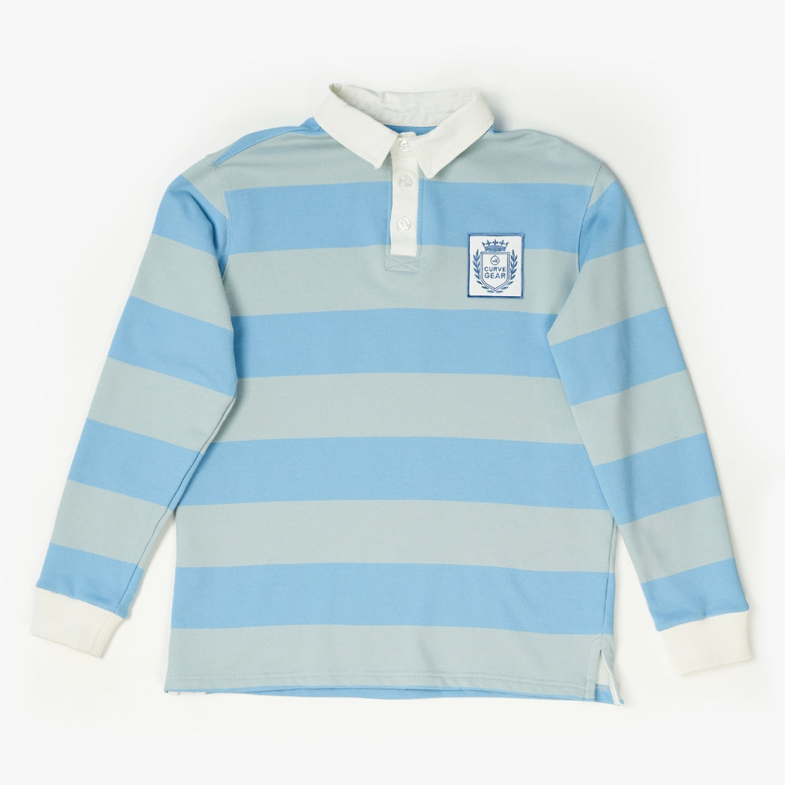 Hero Rugby Polo Shirt Blue & Mist - Polos Curve Gear