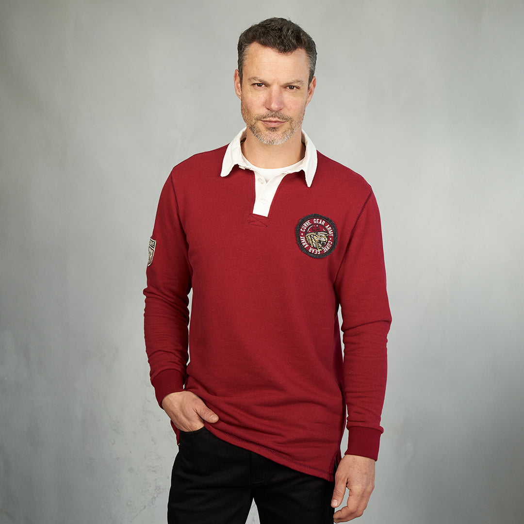 Hero Rugby Polo Shirt Maroon - Polos Curve Gear