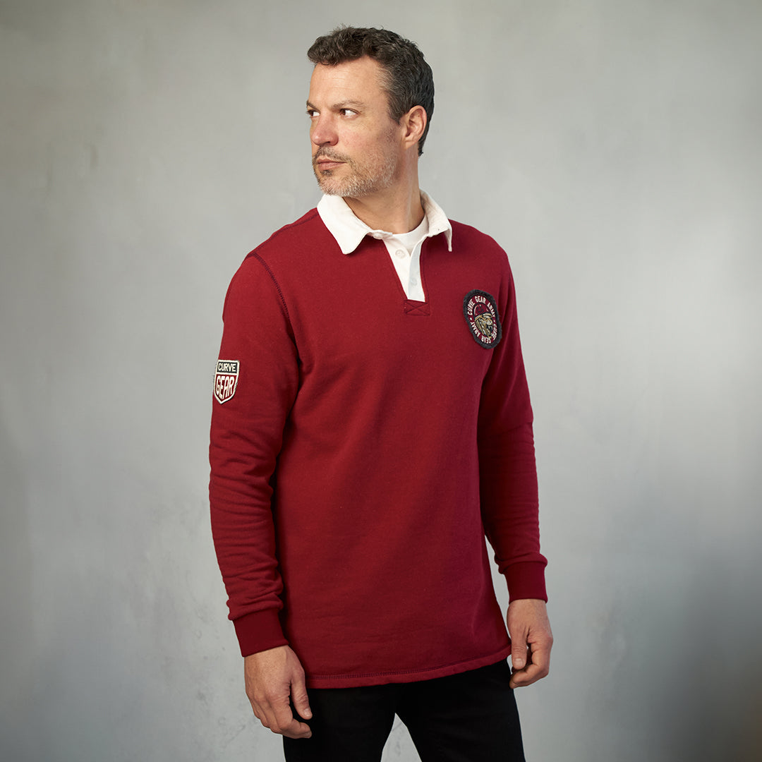 Hero Rugby Polo Shirt Maroon - Polos Curve Gear