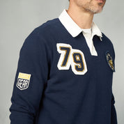 Hero Rugby Polo Shirt Navy - Polos Curve Gear