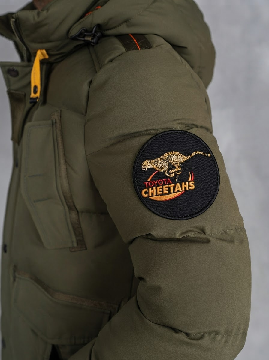 Long Line Puffer x Toyota Cheetahs Olive
