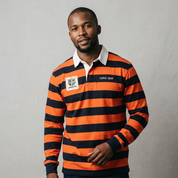 Curve Gear x Free State Legend Supporters Jersey Orange & Navy Stripe