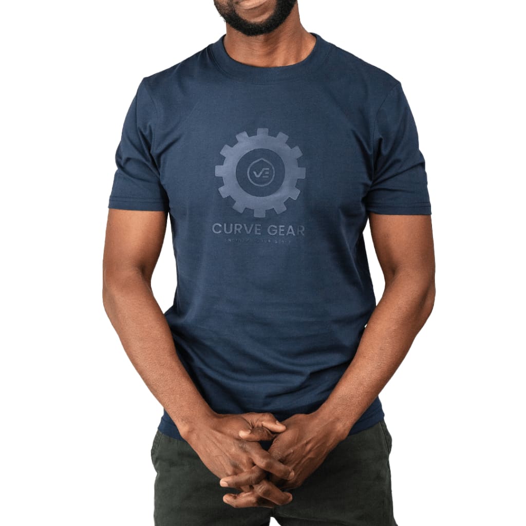 High Cog T-shirt Navy - Curve Gear