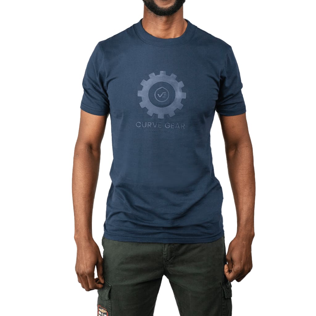 High Cog T-shirt Navy - Curve Gear