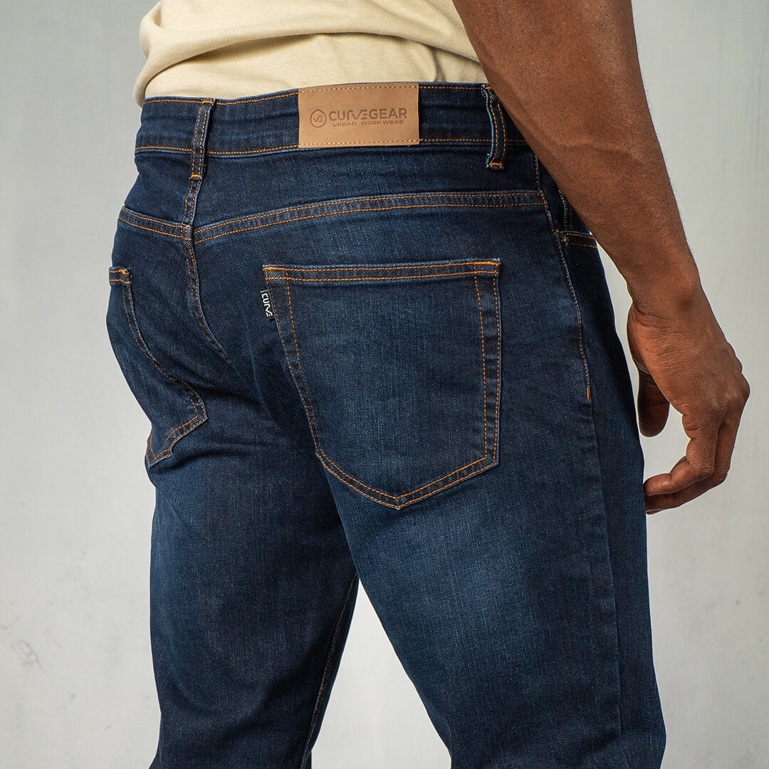 Jeans Regular Fit Dark Blue - Curve Gear