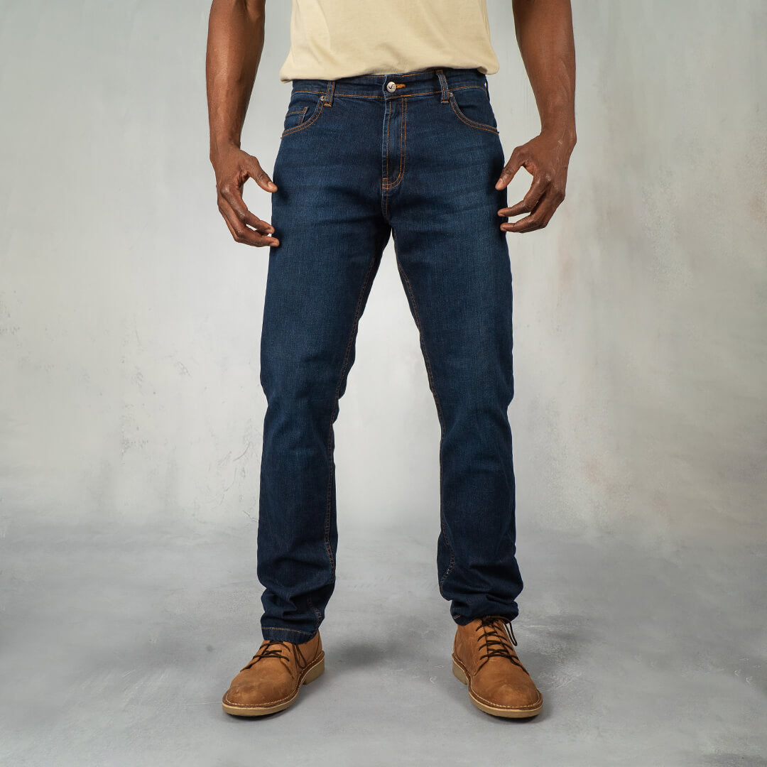 Jeans Regular Fit Dark Blue - Curve Gear