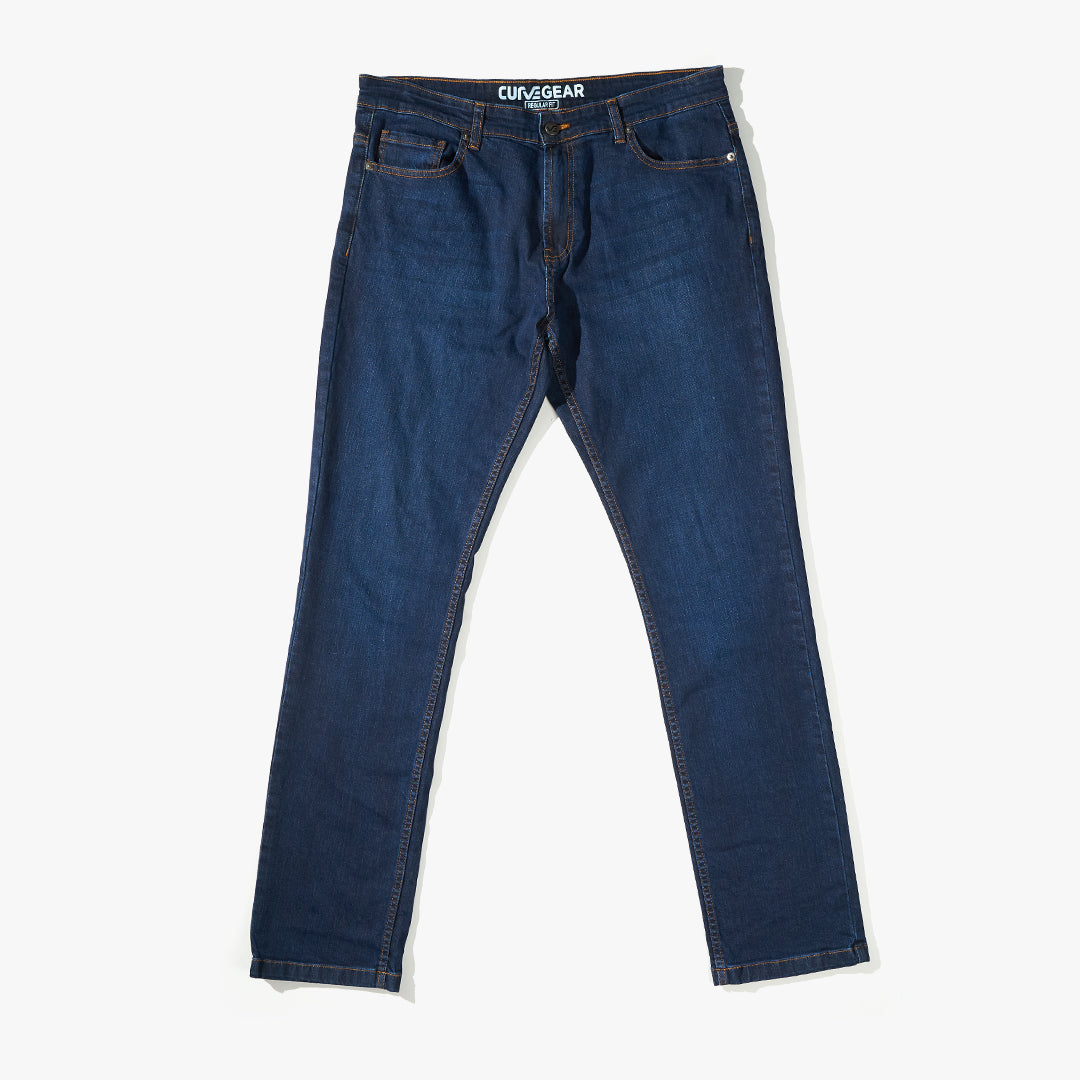 Jeans Regular Fit Dark Blue - Curve Gear