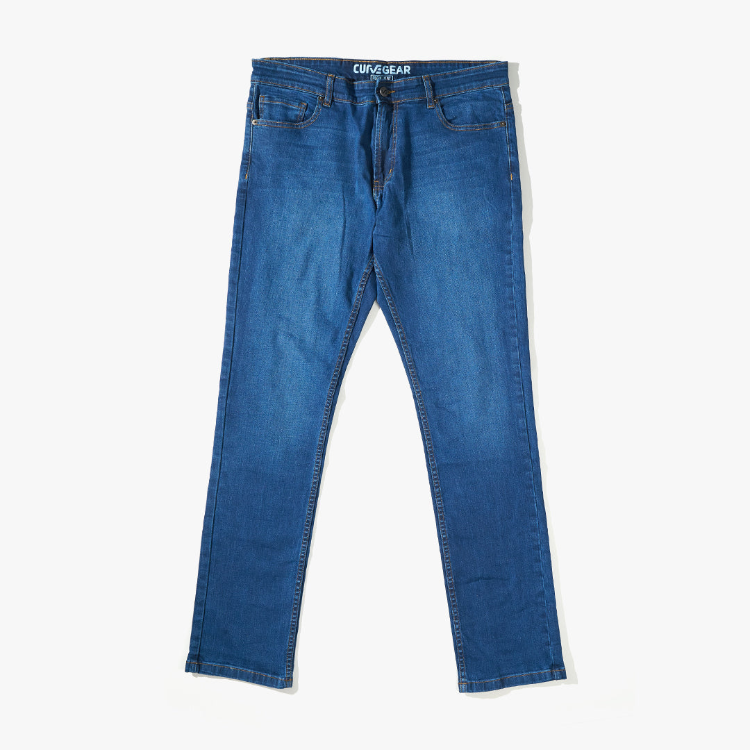 Jeans Regular Fit Medium Blue - Curve Gear