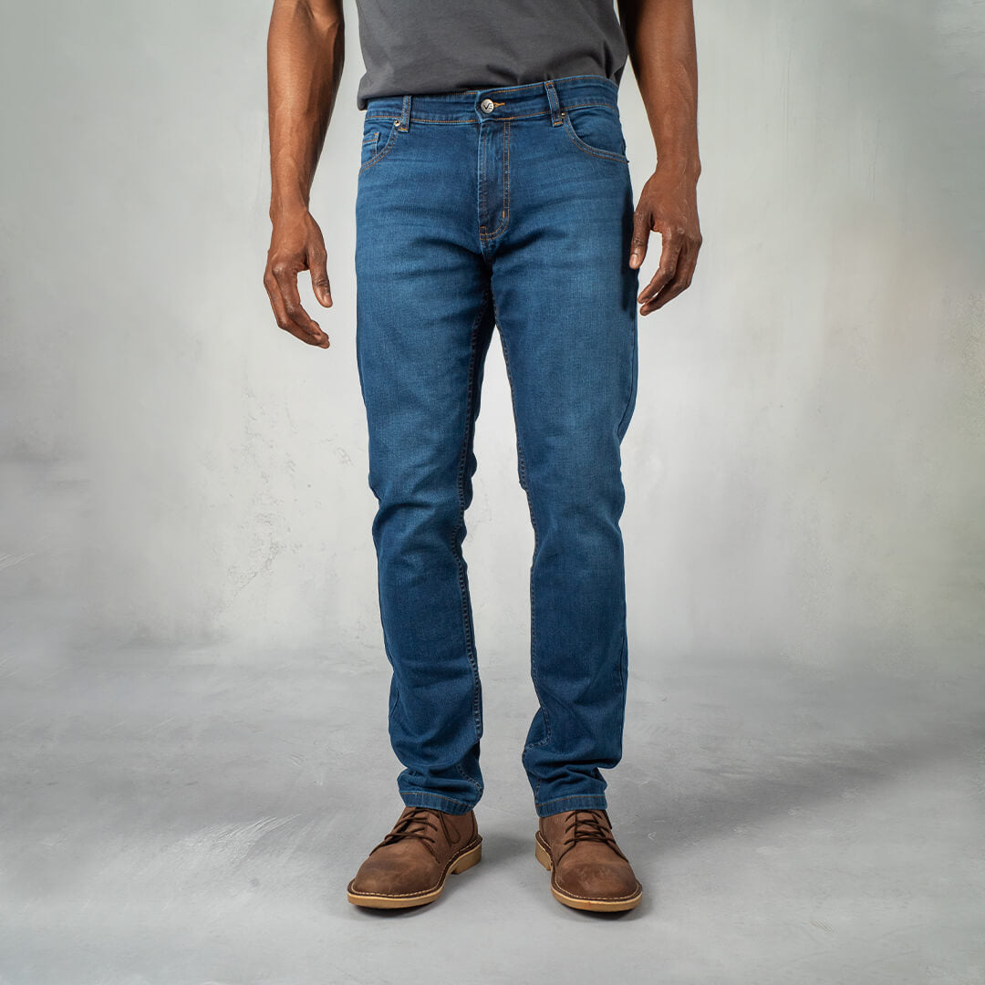 Jeans Regular Fit Medium Blue - Curve Gear