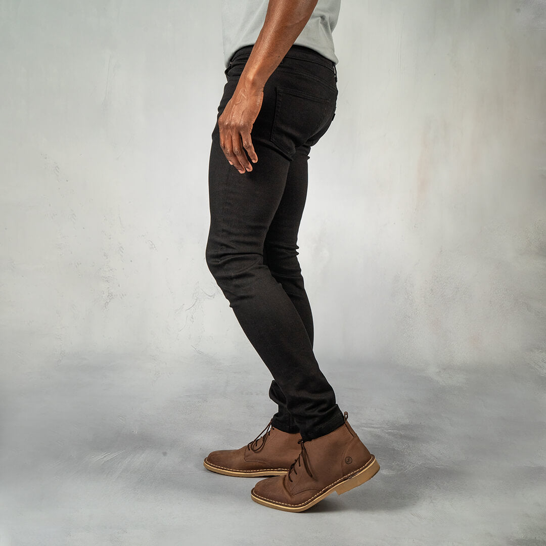 Jeans Skinny Fit Black - Curve Gear