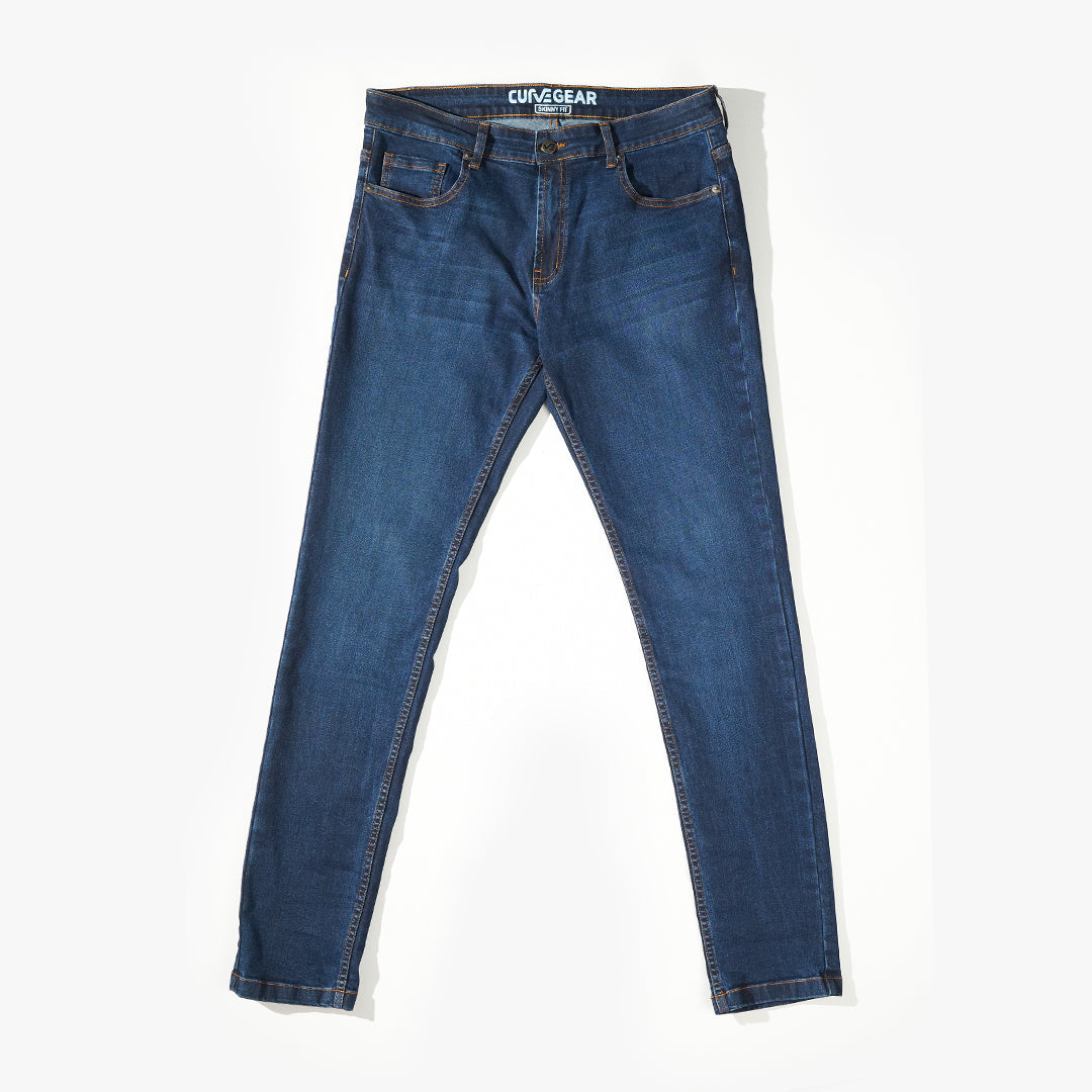 Jeans Skinny Fit Dark Blue - Curve Gear