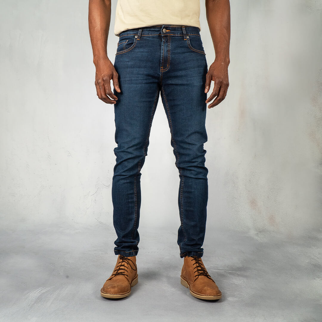 Jeans Skinny Fit Dark Blue - Curve Gear