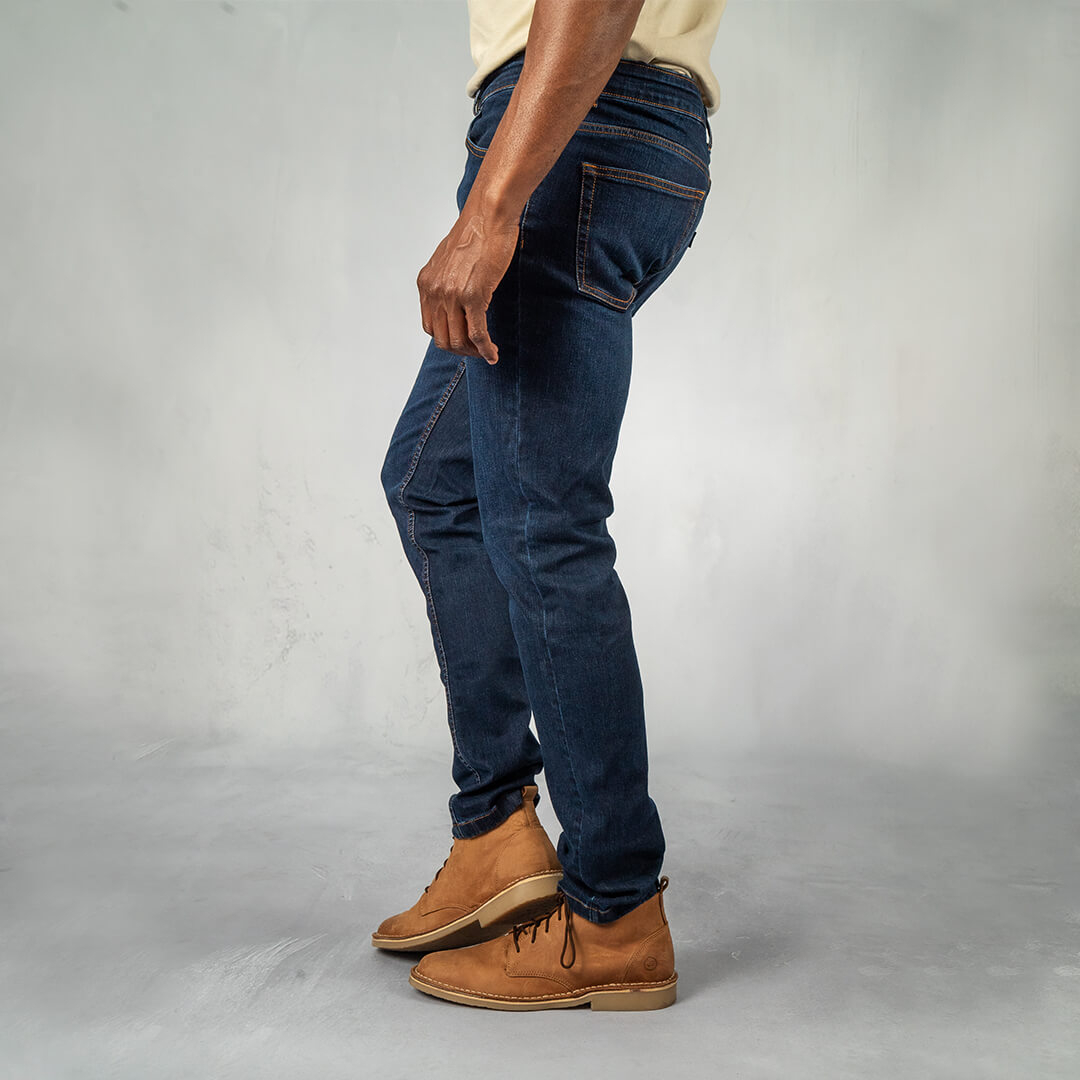 Jeans Slim Fit Dark Blue - Curve Gear