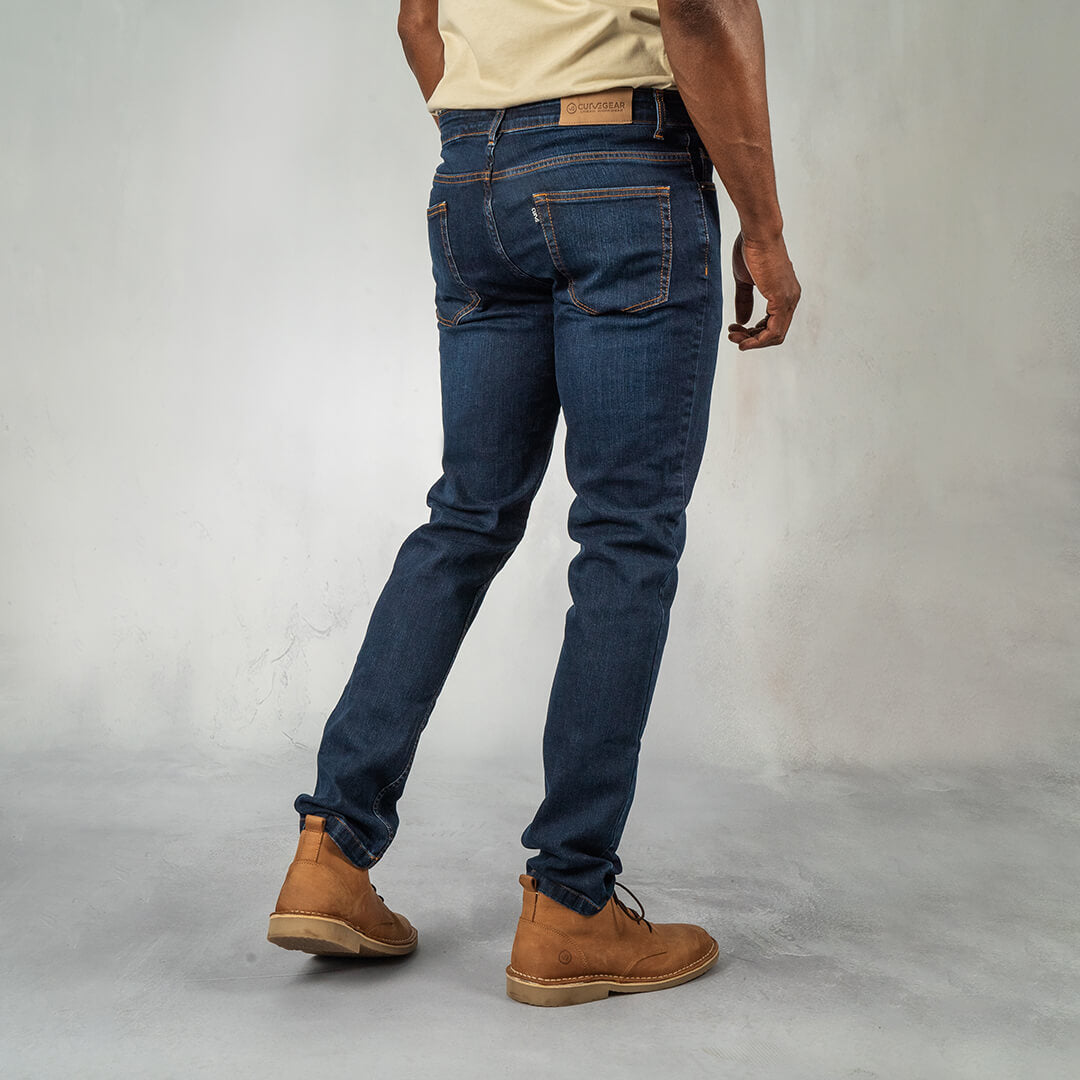 Jeans Slim Fit Dark Blue - Curve Gear