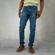 Jeans Slim Fit Medium Blue - Curve Gear