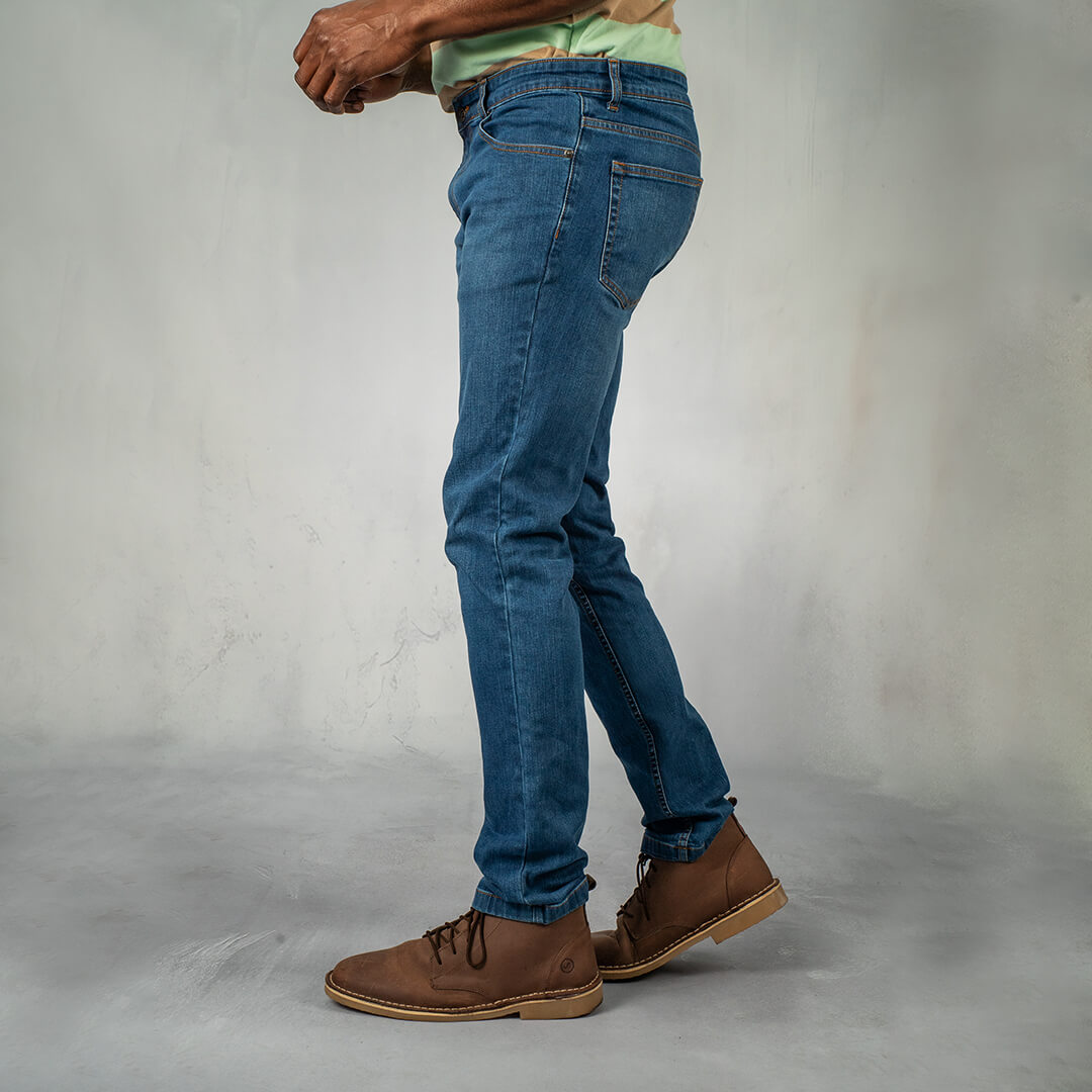 Jeans Slim Fit Medium Blue - Curve Gear