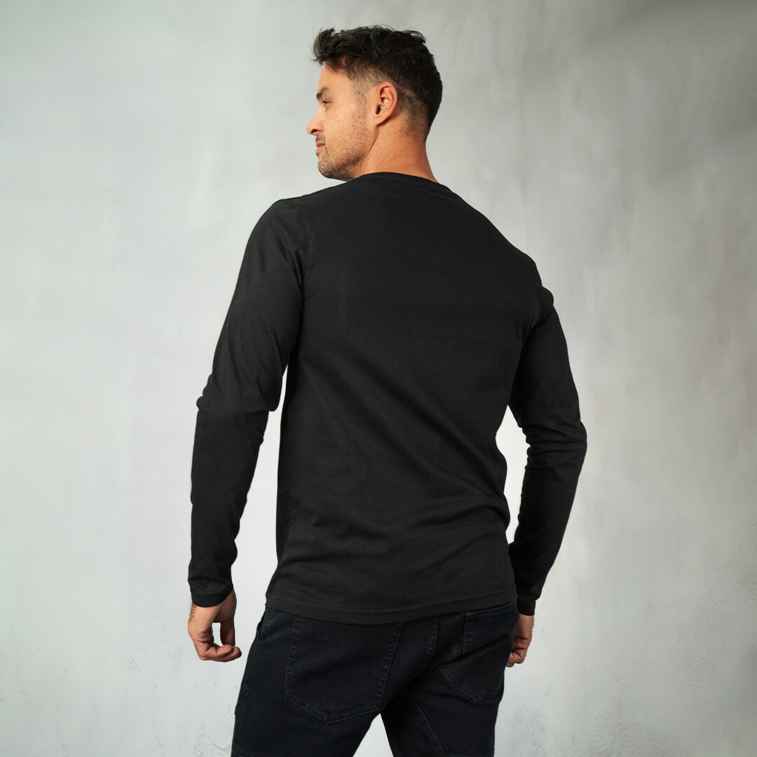 Jeep Long Sleeve T-Shirt Black - T-Shirts Curve Gear