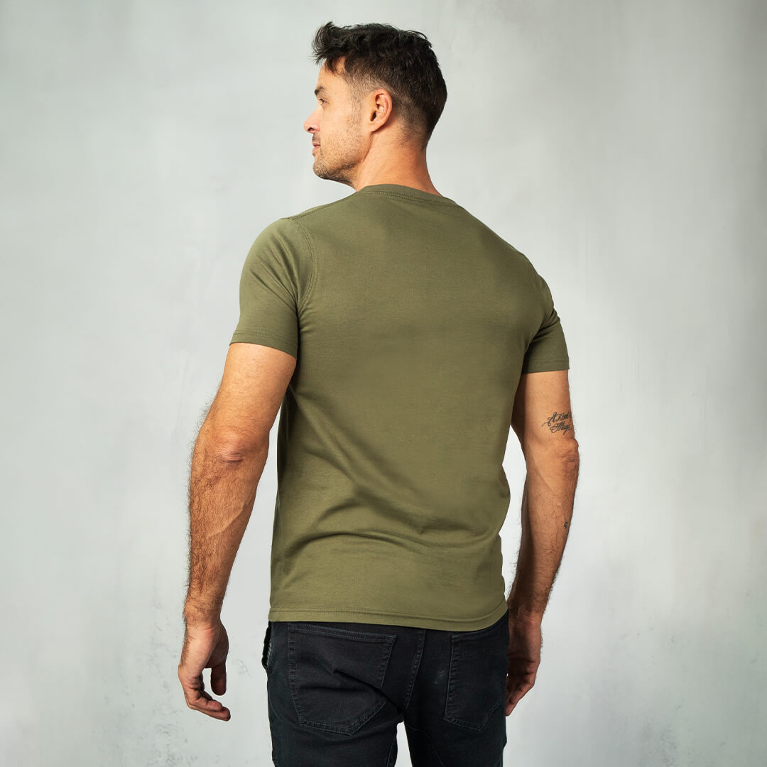 Jeep Short Sleeve T-Shirt Olive - T-Shirts Curve Gear