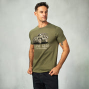 Jeep Short Sleeve T-Shirt Olive - T-Shirts Curve Gear