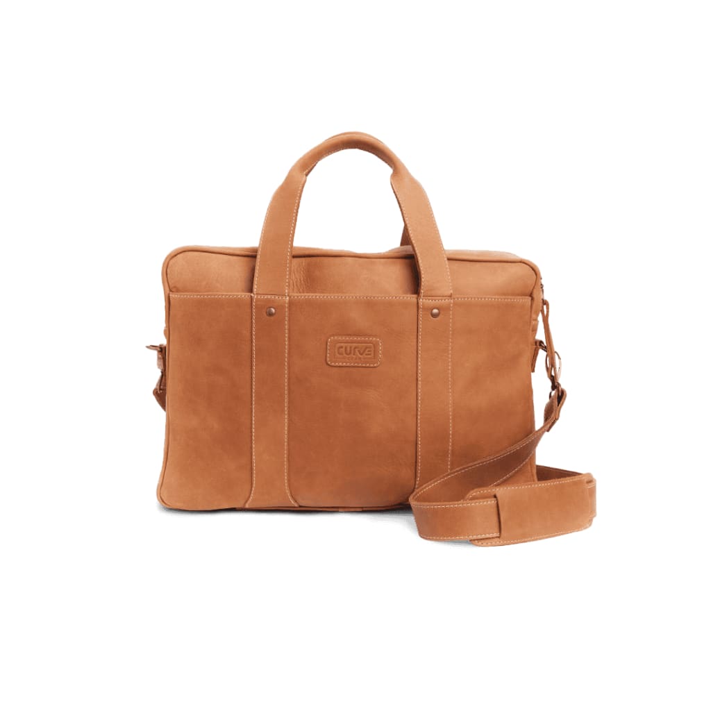 Laptop Bag Tan - Curve Gear