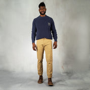 Military Badge Knitwear Indigo Blue - Knitwear Curve Gear