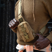 Military Sling Bag Khaki - Bags Curve Gear