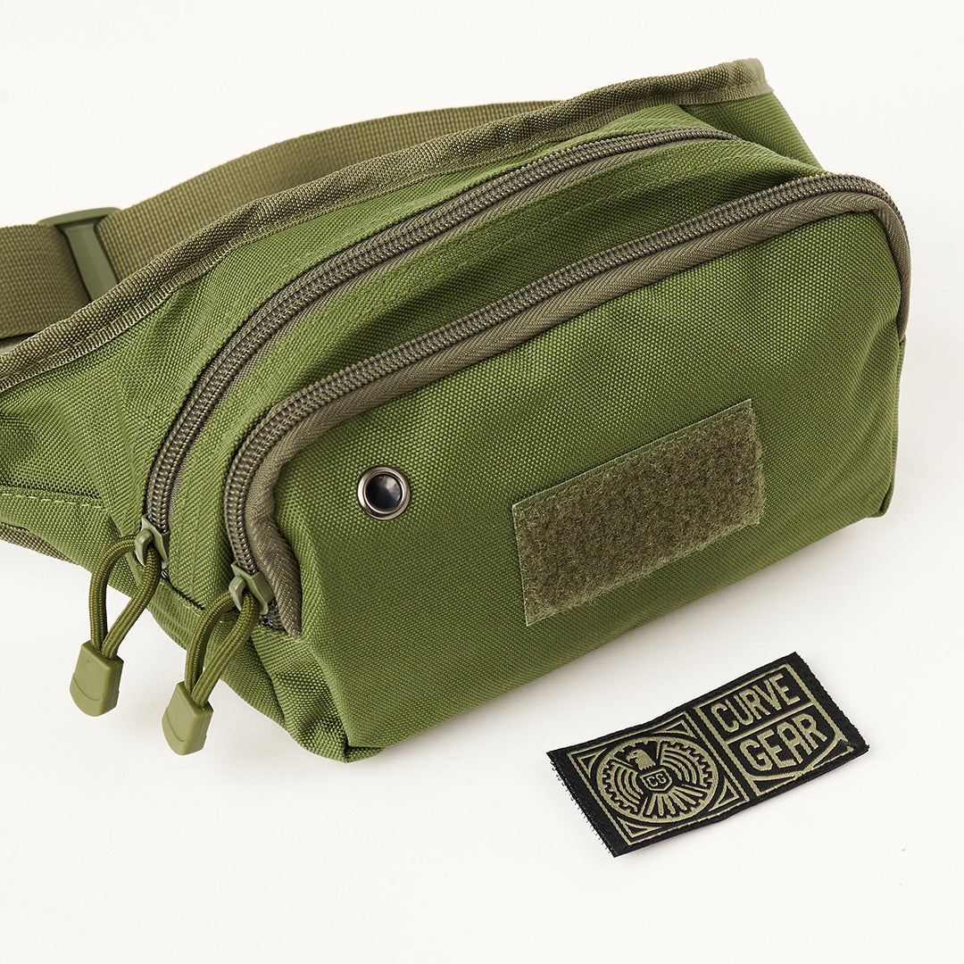 Military Waist Bag Army Green - Bags Curve Gear