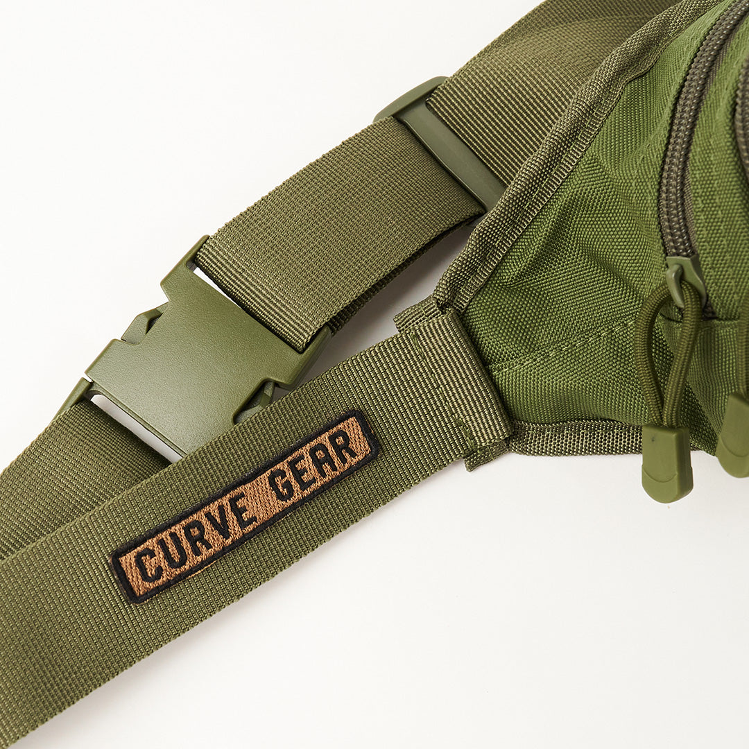 Military Waist Bag Army Green - Bags Curve Gear