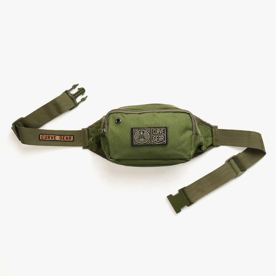 Military Waist Bag Army Green - Bags Curve Gear