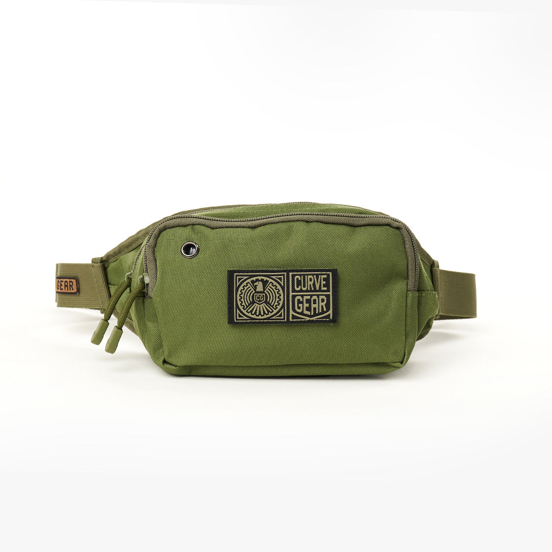 Military Waist Bag Army Green - Bags Curve Gear