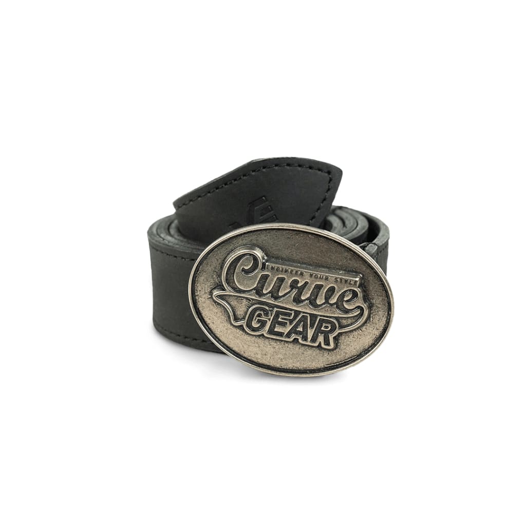 Oval Buckle Belt Black - Curve Gear