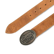 Oval Buckle Belt Tan - Belts Curve Gear