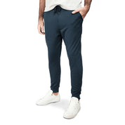 Platinum Navy Track Pants - Curve Gear