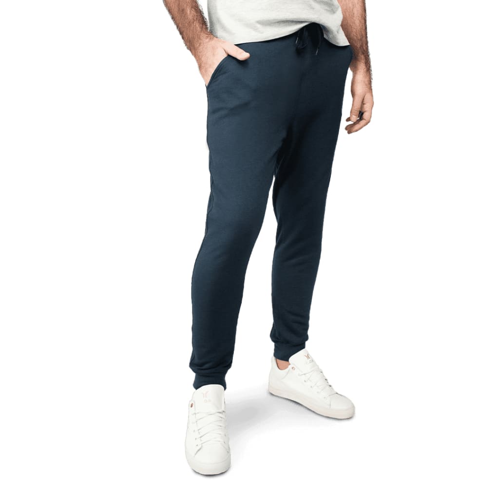 Platinum Navy Track Pants - Curve Gear