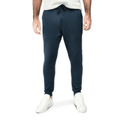 Platinum Navy Track Pants - Curve Gear