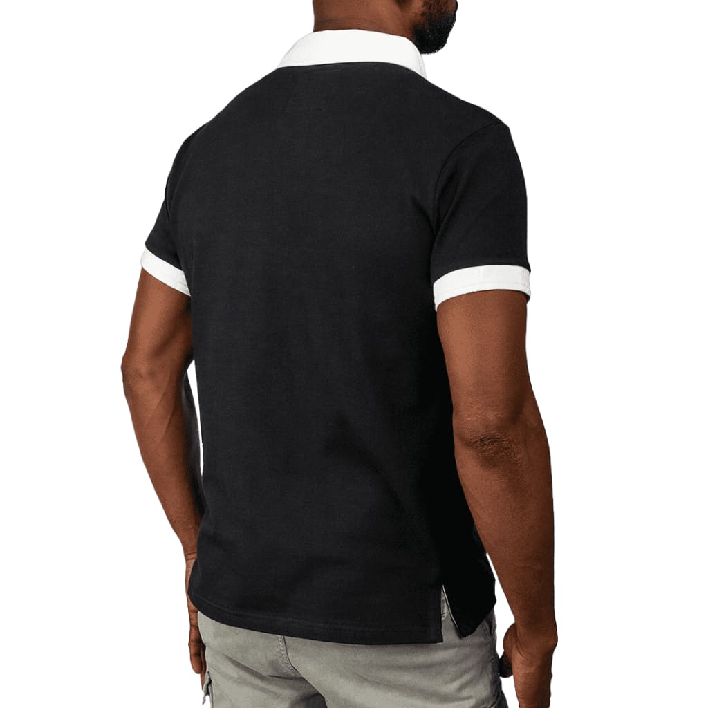 Rugby Polo Shirt Black - Curve Gear