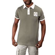 Rugby Polo Shirt Khaki - Curve Gear