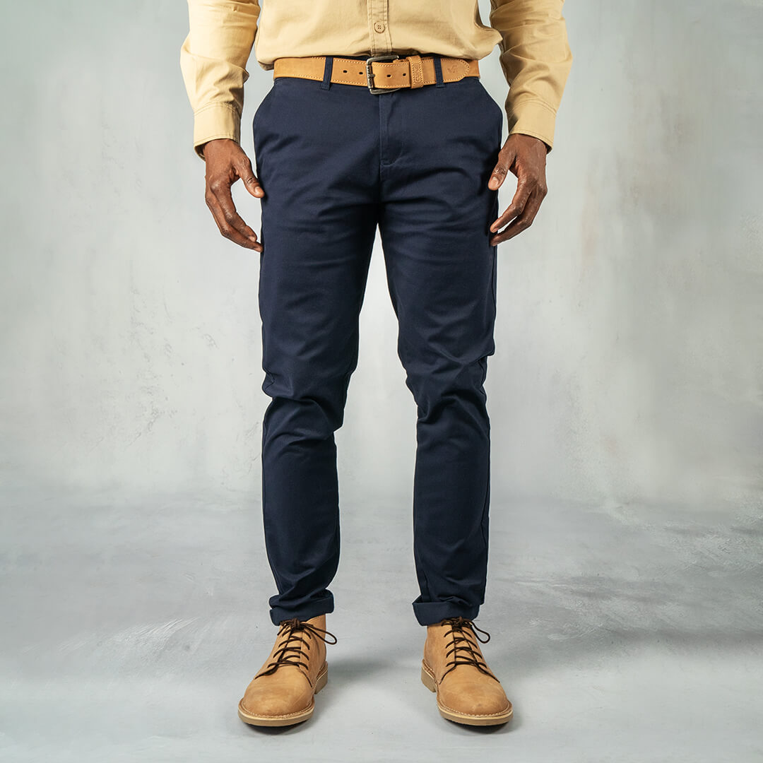 Slim Fit Chinos Navy - Chino Curve Gear