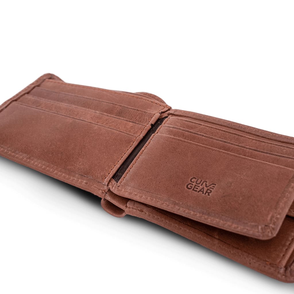 Tanner Bifold Wallet Tan - Curve Gear