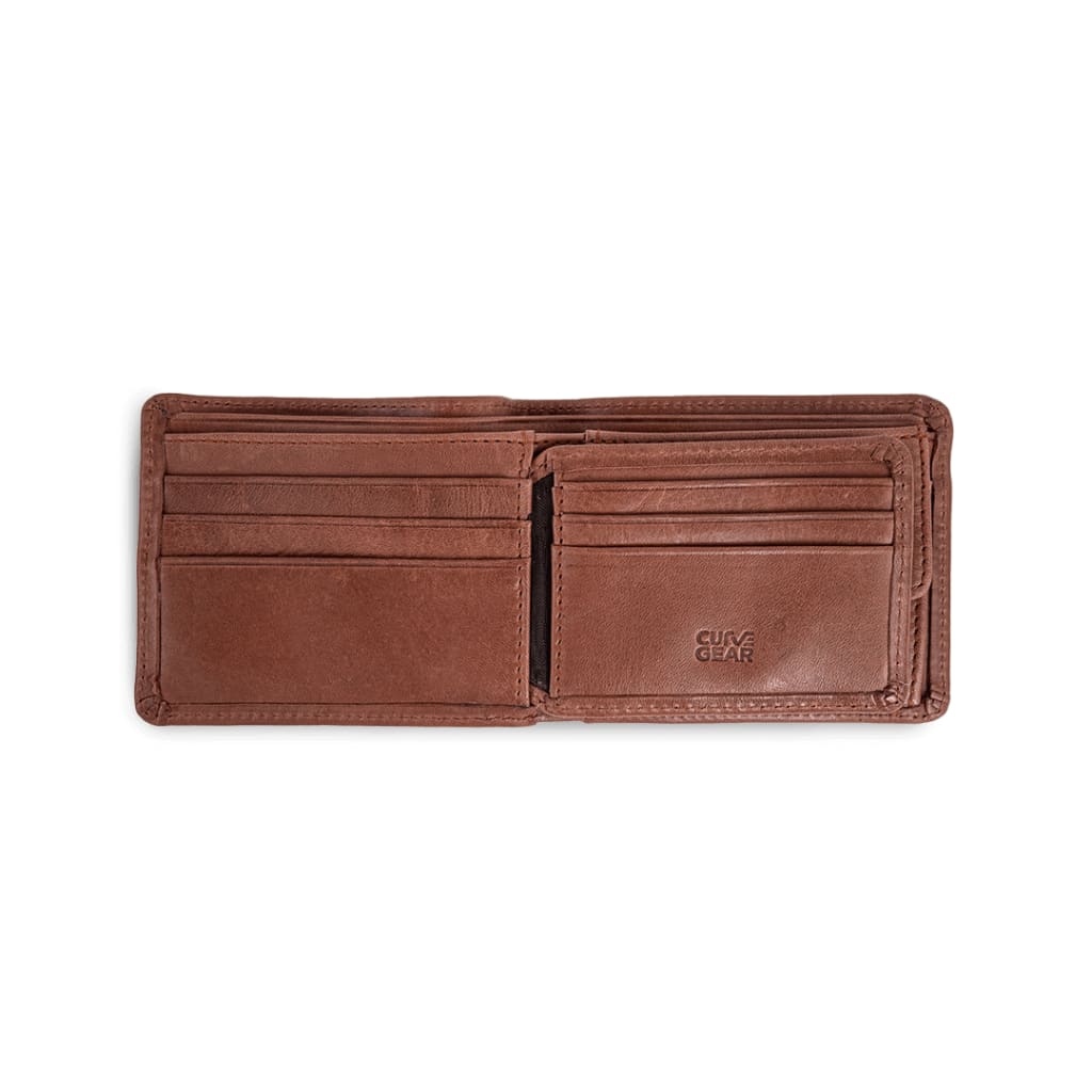 Tanner Bifold Wallet Tan - Curve Gear