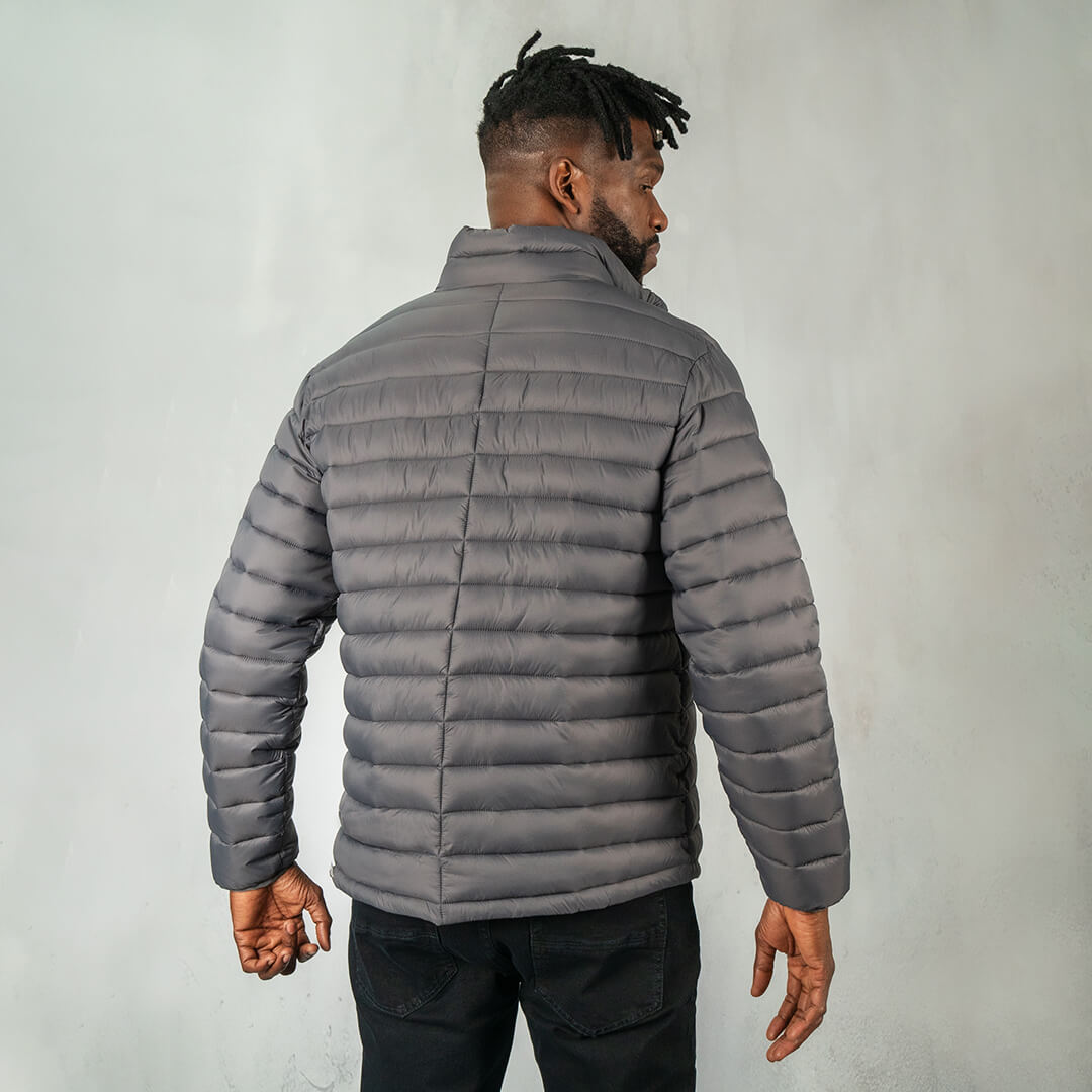 Texco Puffer Jacket Gunmetal Grey - Jackets Curve Gear