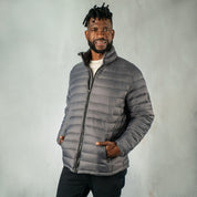 Texco Puffer Jacket Gunmetal Grey - Jackets Curve Gear