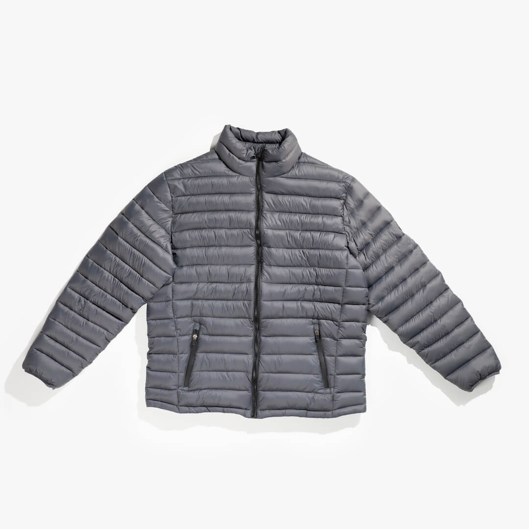 Texco Puffer Jacket Gunmetal Grey - Jackets Curve Gear