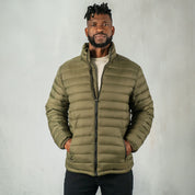 Texco Puffer Jacket Military Green - Jackets Curve Gear