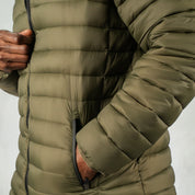 Texco Puffer Jacket Military Green - Jackets Curve Gear