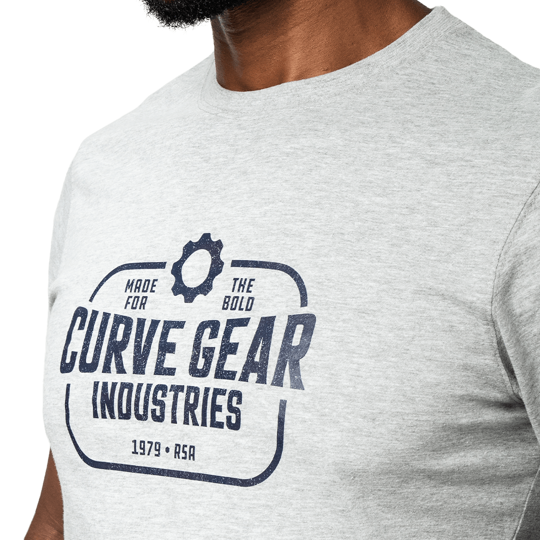 Workwear T-Shirt Grey Melange - Curve Gear