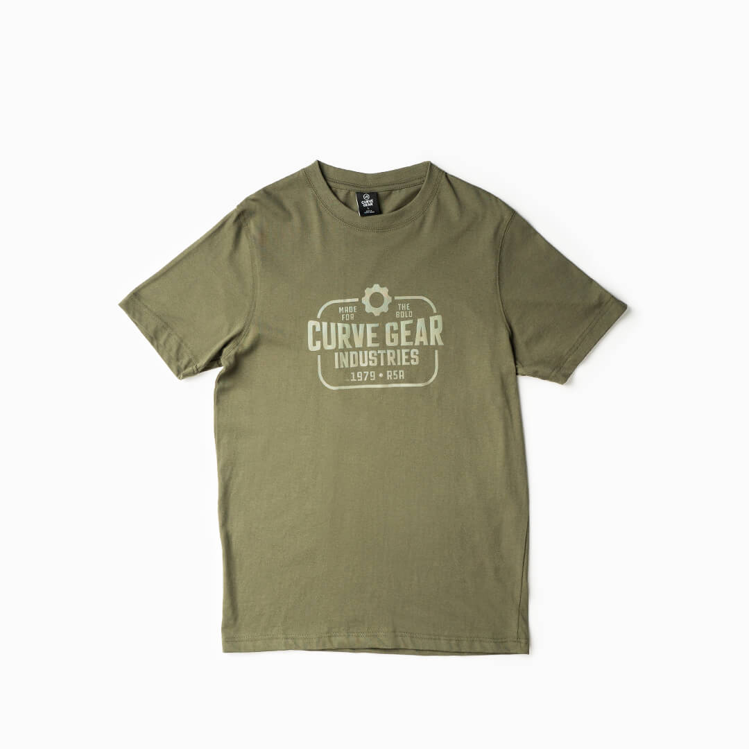 Workwear T-Shirt Olive - T-Shirts Curve Gear