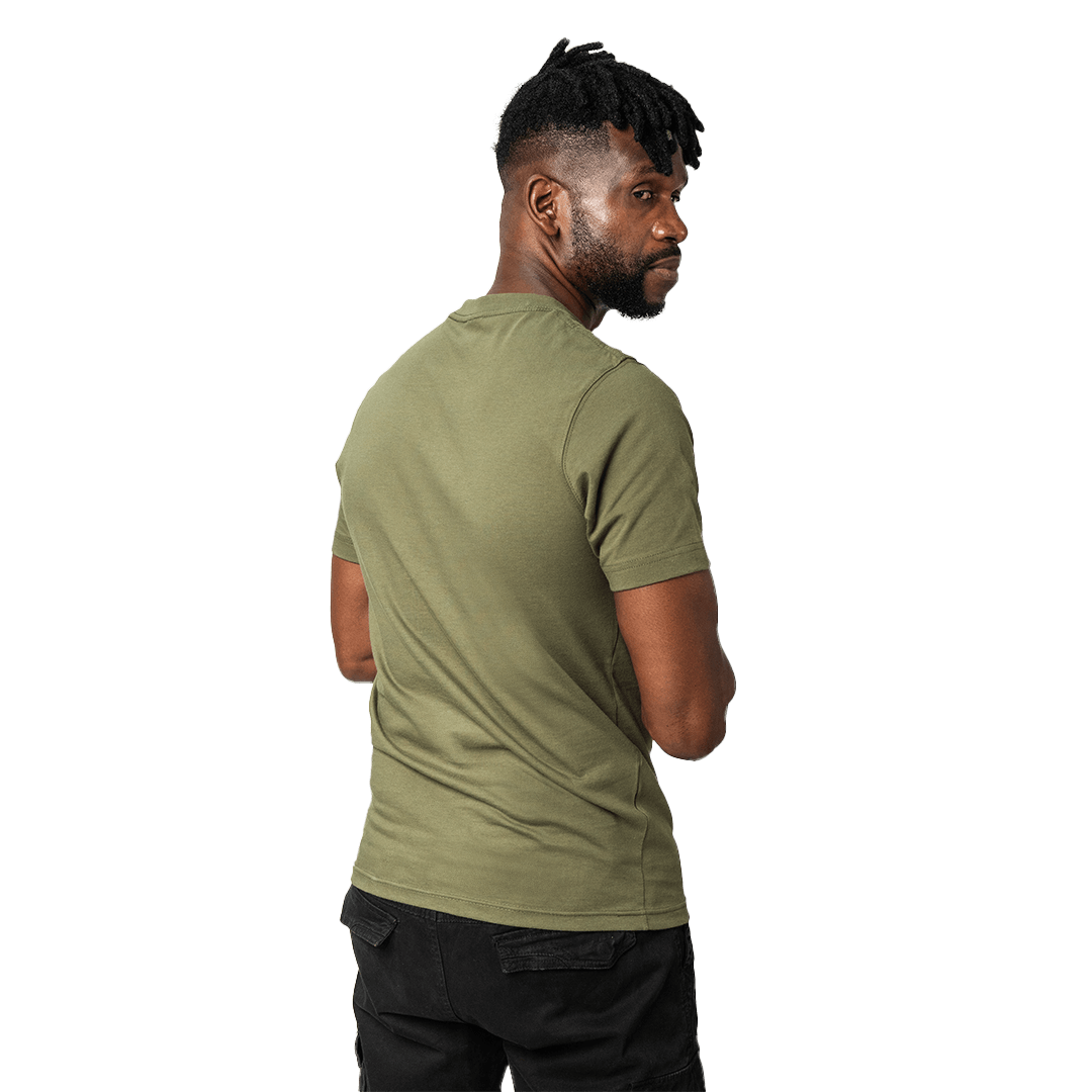 Workwear T-Shirt Olive - T-Shirts Curve Gear