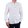 Silver Linen Shirt White - Curve Gear